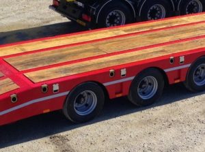 dtg wood board low bed semi trailer